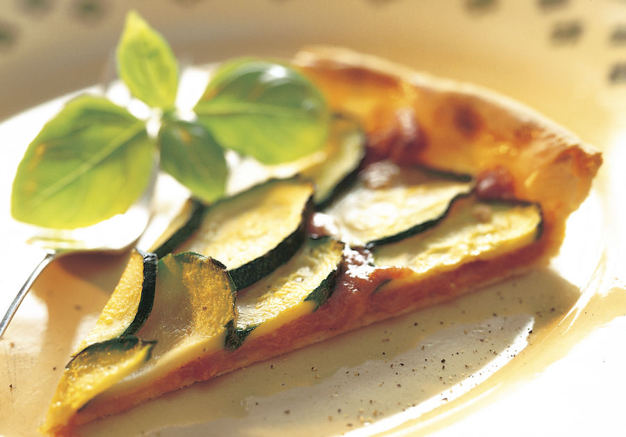 Tarte aux courgettes et au Vacherin Fribourgeois AOP