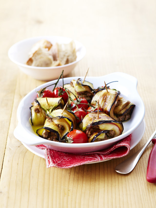 Roulades d'aubergines à l'Emmentaler AOP suisse