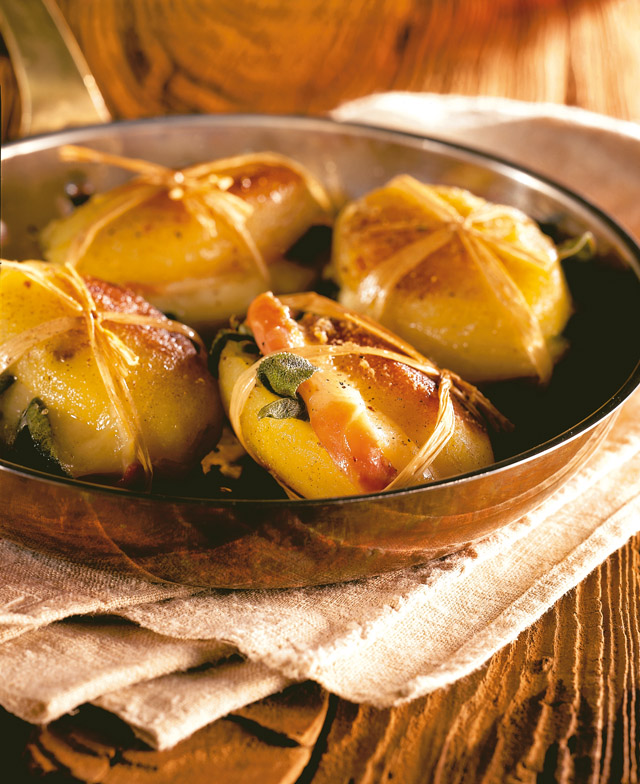 Paupiettes de Pommes de Terre au bacon et à l'Emmentaler AOP suisse