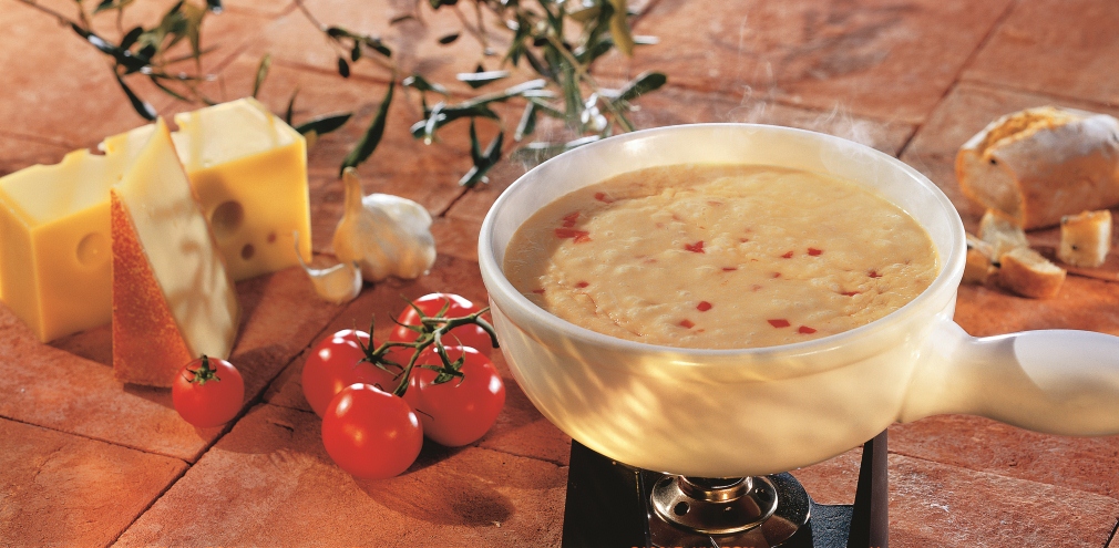 Fondue valaisanne aux tomates