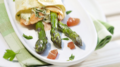 Asperges en chemise de pâte au Gruyère AOP suisse