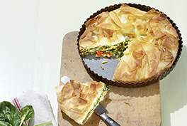 Tarte aux épinards et à l'Emmentaler AOP suisse