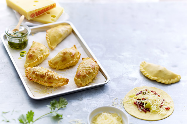 Empanadas à l’Emmentaler AOP suisse, bacon croustillant et pomme de terre