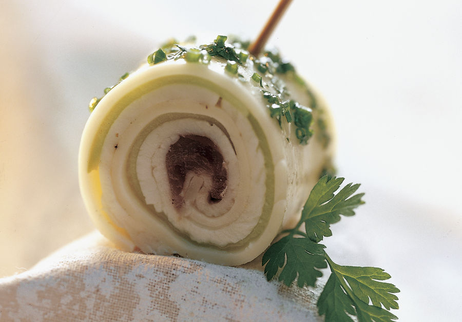 Cannelloni au Tilsiter et sauce aux fines herbes