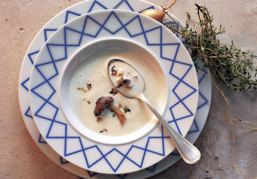 Soupe au Vacherin Fribourgeois AOP et aux cèpes